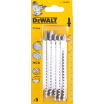 DeWalt DT2048-QZ [CL] Packet of 5 x T301BCP Jigsaw Blades for Wood, Chipboard & Laminates