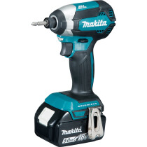 Makita DTD153RTJ 18V Brushless Impact Driver with 2x 5.0Ah Batteries in a Makpac Stacking Case