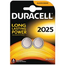 Duracell S5736 CR2025 Coin Lithium Battery Pack of 2 DURCR2025