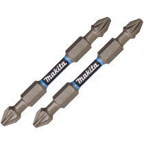 Makita E-06292 PZ2 Impact Premier Torsion Bits 65mm Long, Pack of 2