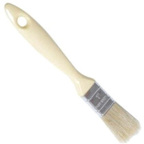Lawson-HIS ELB1 1" Plastic Handle White Bristle Laminating Gel Brush