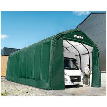 Clarke 3503596 CIG1640 XX-Large Garage / Workshop with Apex Roof – Green (40'x16'x14.5' / 12x4.9x4.3m)
