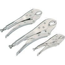 Clarke 1800116 CHT116 3 piece Lock Grip Pliers Set