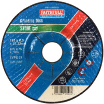 Faithfull FAI1156SDG Grinding Disc for Stone Depressed Centre 115 x 6.5mm x 22.23mm