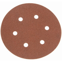 Faithfull FAIAD150120H Hook & Loop Sanding Disc DID2 Holed 150mm x 120G (Pack of 25)