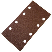 Faithfull FAIAOTSBOSHL 1/3 Sanding Sheet Red Bosch Type 93 x 185mm Hook & Loop Assorted (Pack of 5)