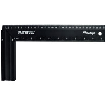 Faithfull FAICS12CNC Prestige Try Square Black Aluminium 300mm (12in)