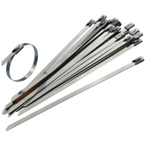 Faithfull FAICT29046SS Stainless Steel Cable Ties 4.6 x 290mm (Pack of 50)