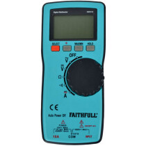 Faithfull EM3722 Auto-Range Digital Multimeter FAIDETAUTO
