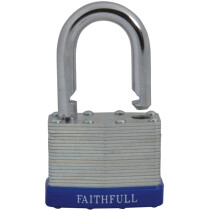 Faithfull FAIPLLAM50 Laminated Steel Padlock 50mm 3 Keys