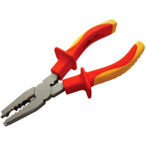 Faithfull FAIPLVDECEP6 VDE Electricians Pliers 170mm