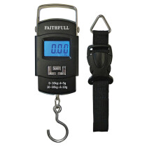 Faithfull FAISCALE50KG Portable Electronic Scale 0-50kg