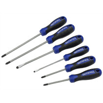 Faithfull FAISDSET6PRO Screwdriver Set 6 Piece Soft Grip Boxed