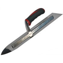 Faithfull FAISGTFL16SS Flooring Trowel Stainless Steel with Soft Grip Handle 400 x 100mm (16 x 4")