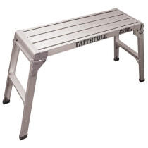 Faithfull FAISTEPUP3 Fold Away Step/Hop Up Aluminium L100 x H52 x W30cm