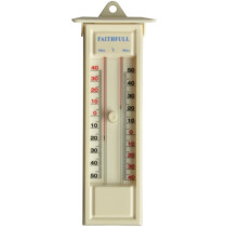 Faithfull FAITHMMBUTMF Thermometer Press Button Max-Min
