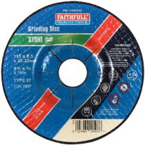 Faithfull FAI1156SDG Grinding Disc for Stone Depressed Centre 115 x 6.5mm x 22.23mm