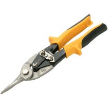 Faithfull FAIAS10Y Yellow Compound Aviation Snips Straight Cut 250mm (10in)