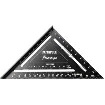 Faithfull 744212 Prestige Quick Square Black Aluminium 300mm (12in) FAICSQ12CNC