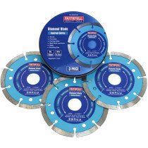 Faithfull FAIDBSET3C Contract Diamond Blade 115 x 22.2mm (Pack of 3)