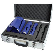Faithfull FAIDCKIT7 Diamond Core Drill Kit & Case Set 7 Piece