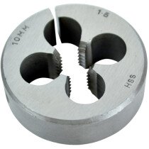 Faithfull FAIHSSDM10 HSS Straight Flute Split Die M10 x 1.50, 1.1/2in OD