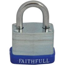 Faithfull FAIPLLAM30 Laminated Steel Padlock 30mm 3 Keys