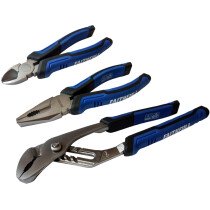 Faithfull FAIPLSET3N Soft Grip Plier Set 3 Piece