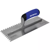 Faithfull FAIPTNT11SS Prestige Notched Trowel 275 x 115mm (11 x 4.1/2in)