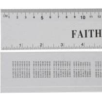 Faithfull FAIRULE300 Aluminium Rule 300mm / 12in 
