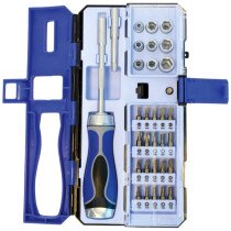 Faithfull FAISDSET33R Ratchet Screwdriver and Socket Set 33 Piece