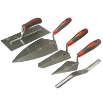 Faithfull FAISGTSET5 Trowel Set 5 Piece Soft Grip Handle