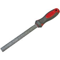 Faithfull FAITLFILE Carbide Tile File Half Round Soft Grip 150mm (6in)