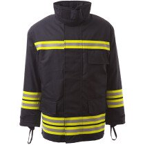 Portwest FB30 Flame Resistant 3000 Structural Fire Suit Collection - Over-Coat - Navy Blue