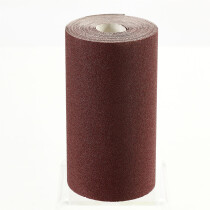 Clarke 6502417 P60 Red Aluminium Oxide Hook & Loop Roll 1m x 115mm Grit