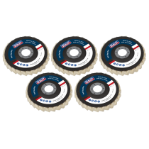 Sealey FFD5 Felt Flap Disc &oslash;115mm &oslash;22mm Bore - Pack of 5