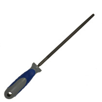Lawson-HIS FH8RSC 8" Round Second Cut File with Plastic Handle