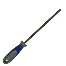 Lawson-HIS FH8RSC 8" Round Second Cut File with Plastic Handle