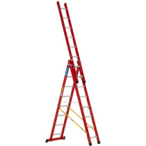 Zarges GRP41521 Fibreglass 3-Part Skymaster™ Combination Ladder 3 x 8 Rungs EN131