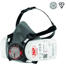 JSP BHT0A3-0L5-N00 Force 8 Half-Mask with P3 PressToCheck Filters (Medium Fit)