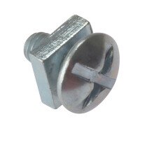 Forgefix 25RBN512 Roofing Bolts and Square Nuts ZP M5 x 12mm (Bag of 25) FORRBN512M