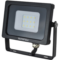 Faithfull FPPSLWM10 SMD LED Wall Mounted Floodlight 10W 800 Lumen 240V