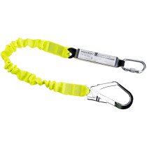 Portwest FP53 Single Elasticated Lanyard With Shock Absorber - Hi-Vis Yellow