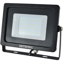 Faithfull FPPSLWM30 SMD LED Wall Mounted Floodlight 30W 2400 Lumen 240V