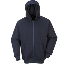 Portwest FR81 FR Zip Front Hooded Sweatshirt Flame Resistant