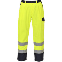 Portwest FR92 Hi-Vis Bizflame Flame Resistant Pro Trousers - Hi-Vis Yellow - Regular Leg Length