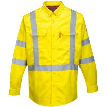 Portwest FR95 Bizflame 88/12 FR Hi-Vis Shirt - Yellow