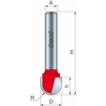 Freud 18-10025 3.2 x 9.6mm x 1.6 ø Round Nose Bit 1/4 Shank