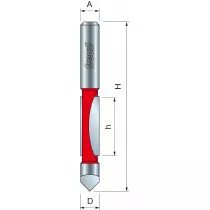 Freud 26-10025 6.4 x 19.0mm Panel Pilot Bit 1/4 Shank