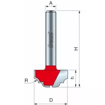Freud 39-10025 19.0 x 9.4mm x 2.4 ø Cove & Bead Bit 1/4 Shank